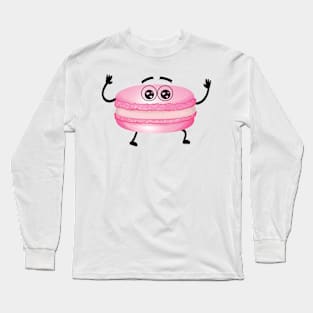 cute pink macaron Long Sleeve T-Shirt